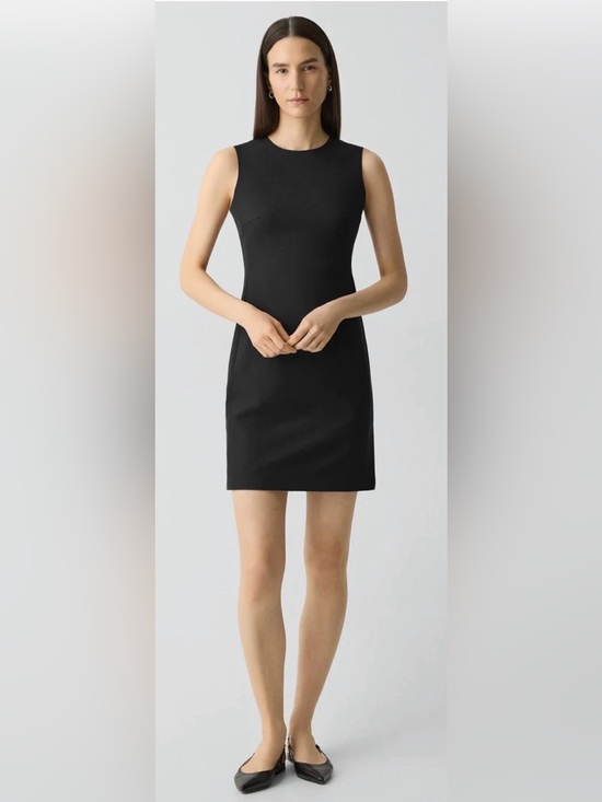 Theory Dresses & Skirts - Theory Black Good Wool Sleeveless Fitted Sheath Work Dress Size 8